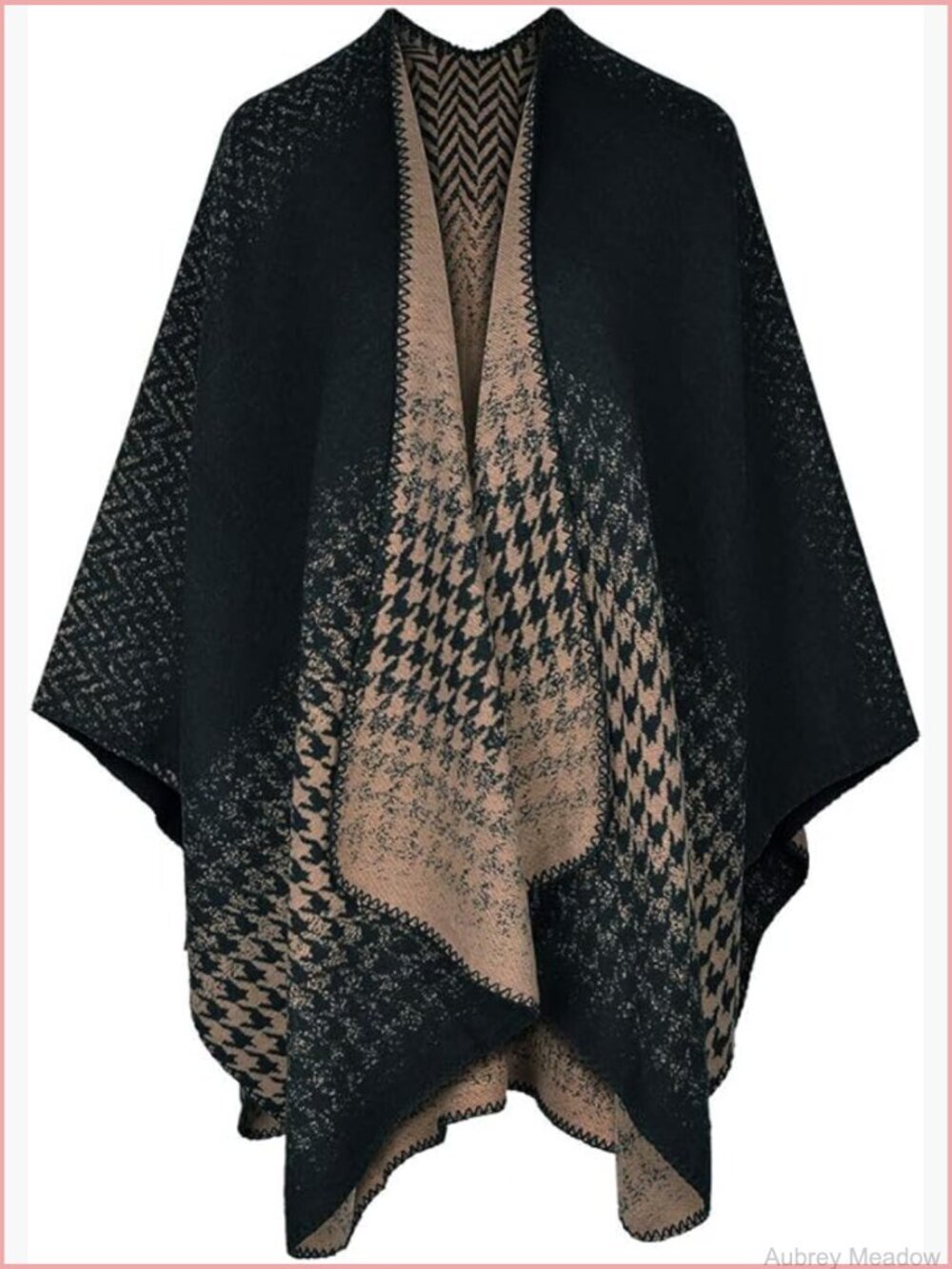Oversized Blanket Wrap Shawl Poncho Cape Knitted Cardigans Scarf